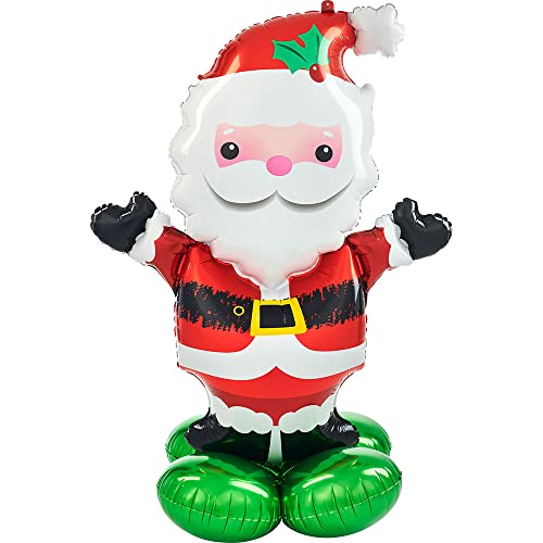 (PKT) Airloonz: Christmas Santa Foil Balloon P70 (40"/101cmx 53"/134cm) von amscan