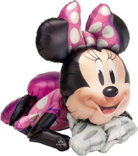 (PKT) AWK: Minnie Mouse Foil Airwalker Balloon P93 (27"/68cm x 35"/88cm) von amscan