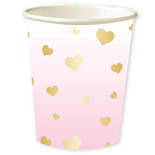 1st Birthday Pink Cups 250ml von amscan