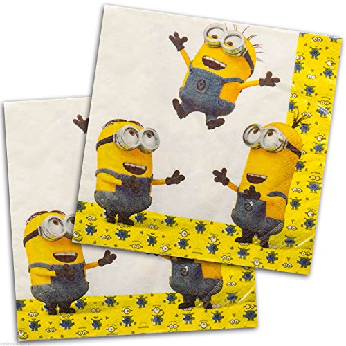 33 cm Minions Luncheon Napkins von amscan