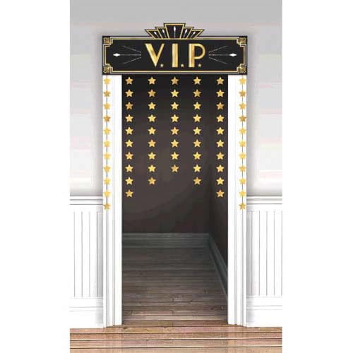 Hollywood G&G VIP Door Curtain 98cm x 1.42m - Glitz & Glam von amscan