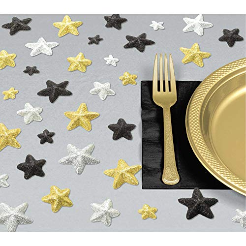 Amscan 361896 - Tischdekorationen Glitz & Glam Sterne, 32 Stück, Schaumstoff, Streudeko von amscan