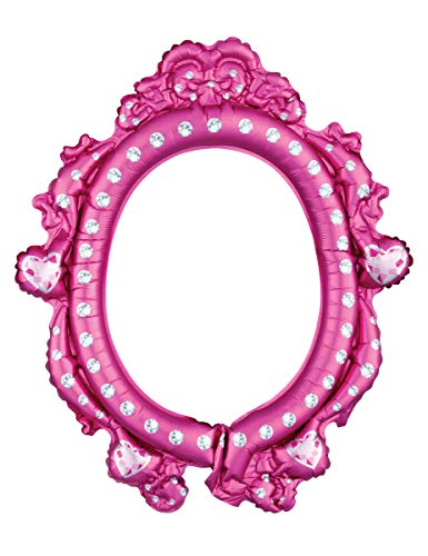 Amscan 3818101 - Folienballon Selfie Frame Disney Princess, Oval, Heliumballon von amscan