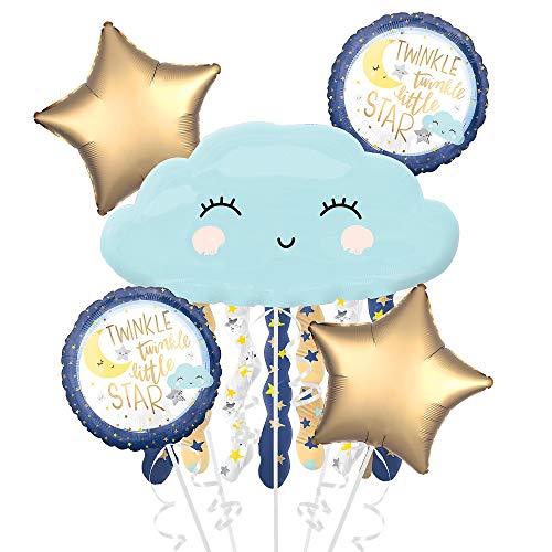 Amscan 3850701 - Folienballons Bouquet Twinkle Little Star, Geburtstag, Heliumballon von amscan