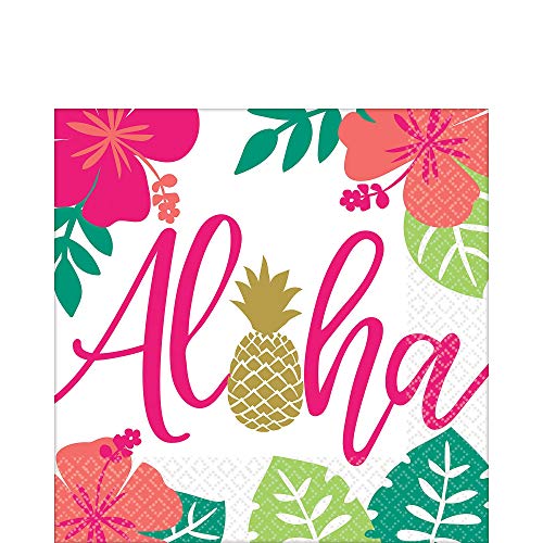 Aloha Luncheon Napkins 33cm (16 pk) von amscan