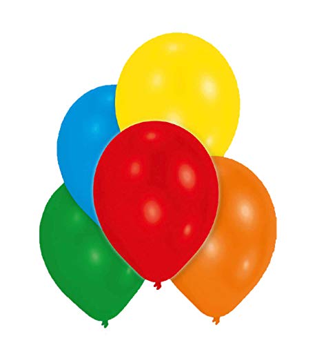 Amscan 9902403 - 10 Latexballons Standard sortiert 27,5 cm / 11", Luftballon von amscan