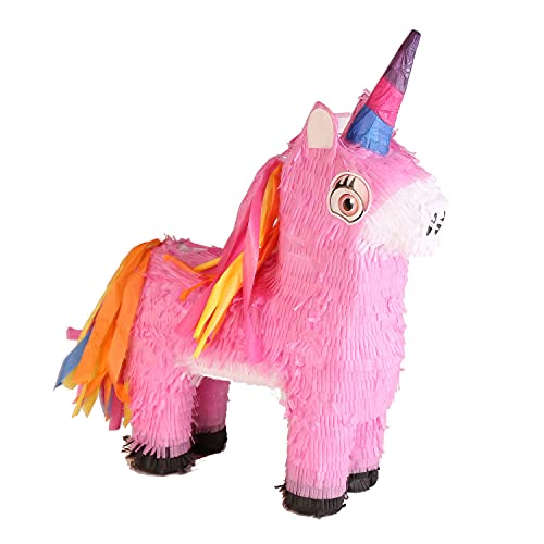 Amscan 9903139 - Pinata Einhorn, 27 x 23 x 37 cm, zum Befüllen mit Süßigkeiten und Konfetti, Kindergeburtstag von amscan