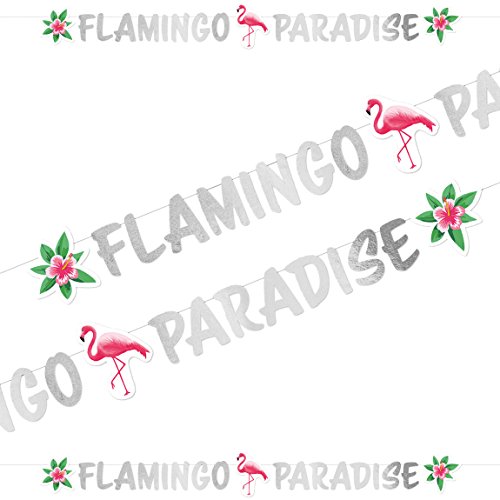 Amscan 9903332 - Partykette Flamingo Paradise, 135 x 15 cm, Papier, Banner, Girlande von amscan