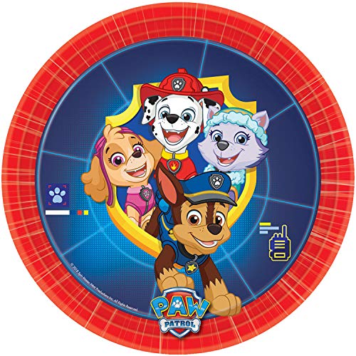 Amscan 9903826 - 8 Teller Paw Patrol, Kindergeburtstag, Dekoration von amscan