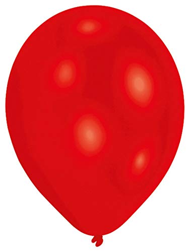 Amscan 9904912 - Latexballons Standard, rot, 25 Stück, 27,5 cm / 11, Luftballon von amscan