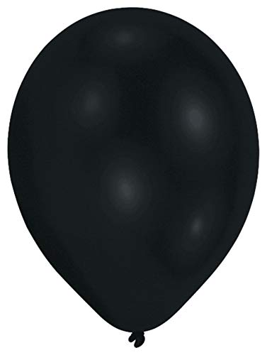 Amscan 9904922 - Latexballons Standard, schwarz, 25 Stück, 27,5 cm / 11, Luftballon von amscan