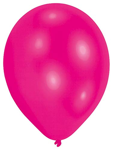 Amscan 9904923 - Standard-Latexballons, 25 Stück, ca. 28 cm, Hot Pink, Luftballon von amscan