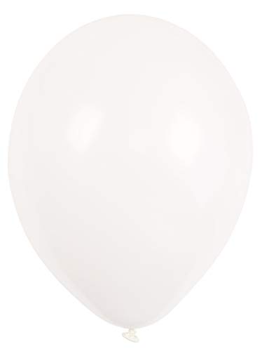 Amscan 9904927 - Latexballons Crystal, 25 Stück, ca. 28 cm, Clear, Weiß, Luftballon von amscan