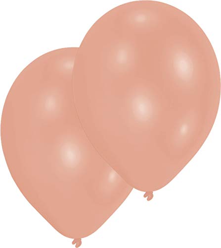 Amscan 9904942 - 50 Latexballons Pearl Rose Gold 27,5 cm / 11", Luftballon von amscan