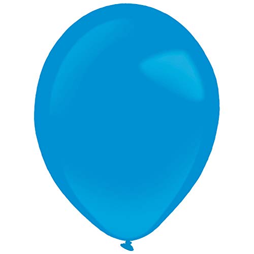 Amscan 9905366 - 50 Latexballons Decorator Standard Bright Royal Blue 27,5 cm / 11", Luftballon von amscan