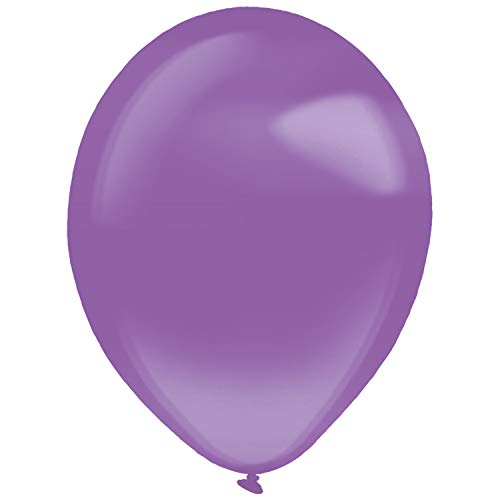 Amscan 9905450 - Latexballons Decorator Crystal, lila, 50 Stück, 35 cm / 14, Luftballon von amscan