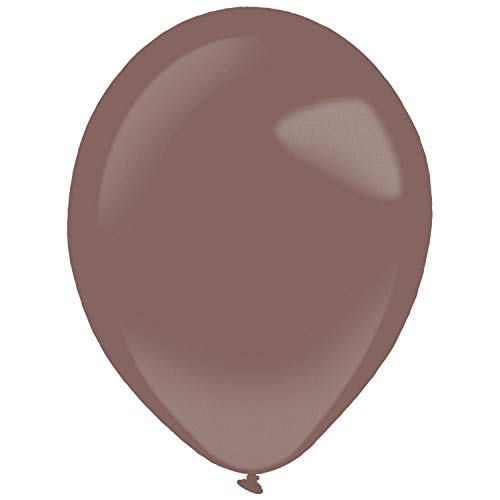 Amscan 9905459 - Latexballons Metallic Burgundy, 50 Stück, Durchmesser circa 35 cm, Luftballons von amscan