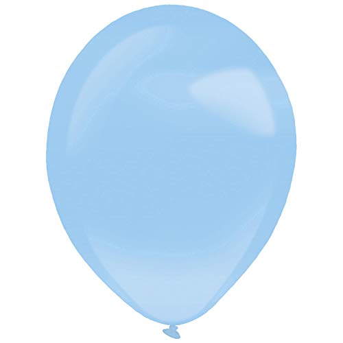 Amscan 9905474 - Latexballons Decorator Pearl, pastelblau, 50 Stück, 35 cm / 14, Luftballon von amscan