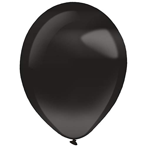 Amscan 9905478 - Latexballons Decorator Pearl, schwarz, 50 Stück, 35 cm / 14, Luftballon von amscan