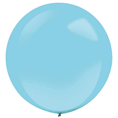 Amscan 9905489 - 4 Latexballons Crystal, circa 61 cm, Blau, Geburtstag, Heliumballon von amscan