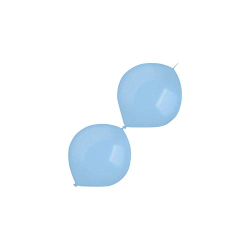 Amscan 9905580 - Latexballons Decorator Standard E-Link, 100 Stück, pastelblau, Link-a-Loon, Luftballon, Girlande, Pastellblau Amscan 9905580 - Latexballons Decorator Standard E-Link, 100 Stück, pastelblau, Link-a-Loon, Luftballon, Girlande, Pastellblau von amscan