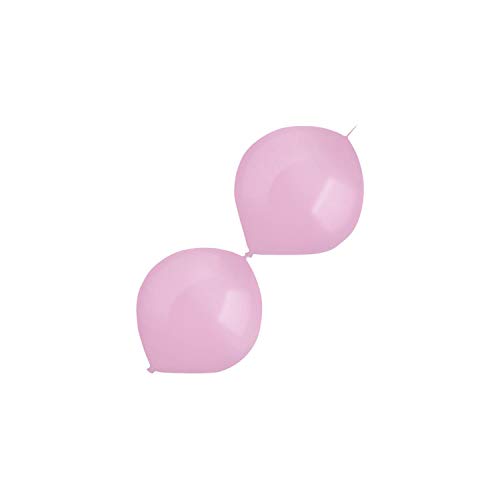 Amscan 9905627 - Latexballons Decorator Pearl E-Link, 100 Stück, pink, Link-a-Loon, Luftballon, Girlande von amscan