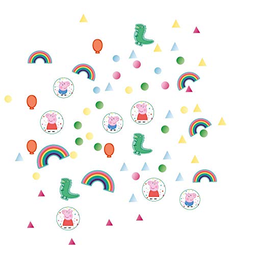 Amscan 9906338 - Konfetti Peppa Pig, Papier/Folie, 14 g, bunt, Streudeko, Tischdekoration, Geburtstag, Blau, Grün, Rot Amscan 9906338 - Konfetti Peppa Pig, Papier/Folie, 14 g, bunt, Streudeko, Tischdekoration, Geburtstag, Blau, Grün, Rot von amscan