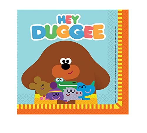 amscan 9908518 Hey Duggee Servietten, blau, 33 centimeters von amscan