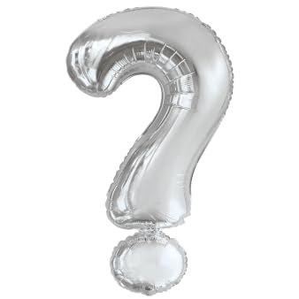 Amscan 9909602 9909602-Silver Fragezeichen SuperShape Folienballon, Silber von amscan