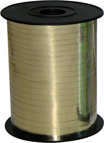 Amscan 10022603 Ballonband 230 m x 5 mm, Einfarbig, Gold von amscan