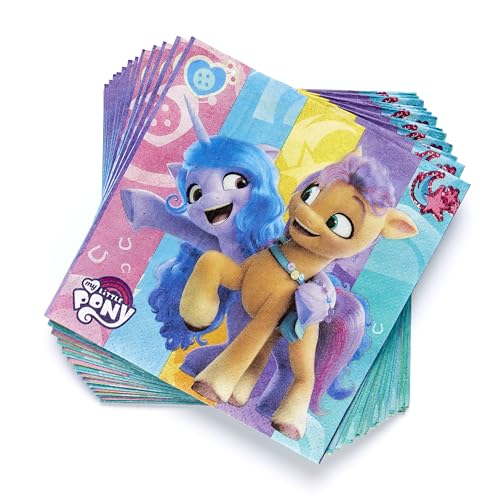 Amscan 9911891 - Servietten My Little Pony - 16 Stk. - 33 x 33 cm Mehrfarbig von amscan