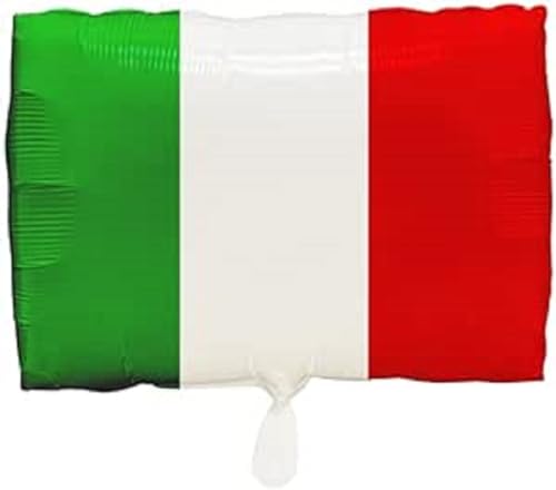 Amscan Folienballon * ITALIENISCHE FLAGGE * als Deko und Geschenk | Größe:30x40cm | für Luft und Helium | Grün Weiß Rot Italien Fahne Ballon Party Dekoration von amscan