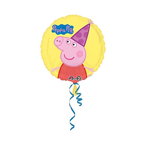 Amscan International-3190901-Peppa-Pig-Standard-Folienballon, Verschieden von amscan