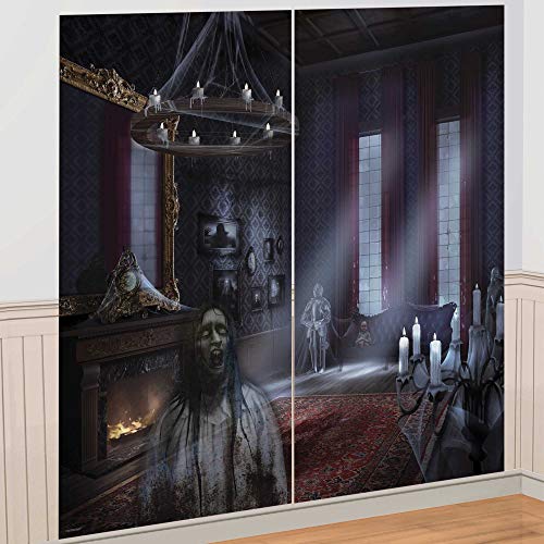 DARK MANOR WALL DECORATING KIT von amscan