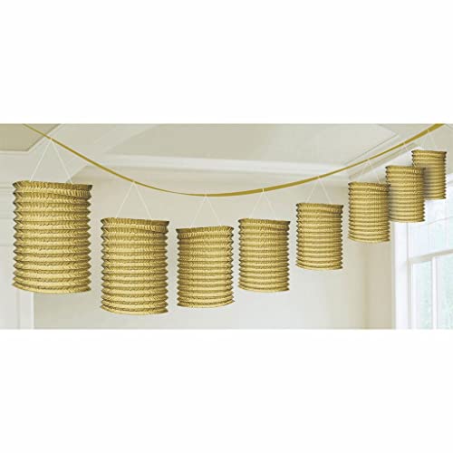 Gold Lantern Garlands 3.65m von amscan