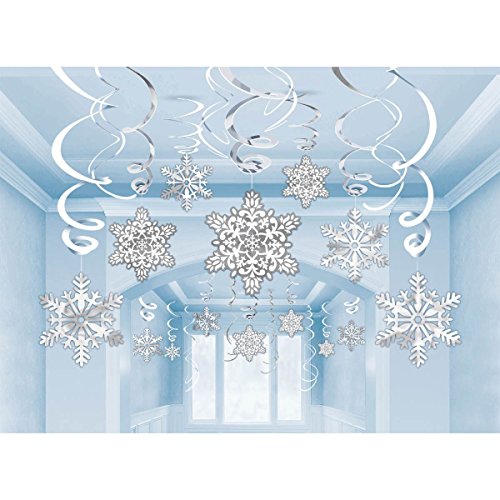 MVP DEC SWIRL SNOWFLAKE HANGIG von amscan