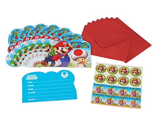 PSTCD INVITE SUPER MARIO von amscan