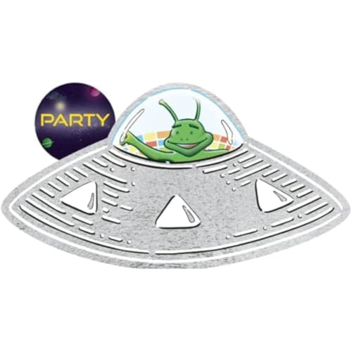 amscan 16-tlg Einladungskarten-Set * SPACE PARTY * für Kindergeburtstag und Mottoparty | mit 8 Einladungen und 8 Umschlägen | Astronaut Weltraum Kinder Geburtstag Party von amscan