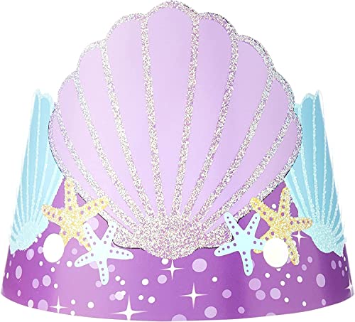 Mermaid Wishes Tiaras (8 pk) von amscan