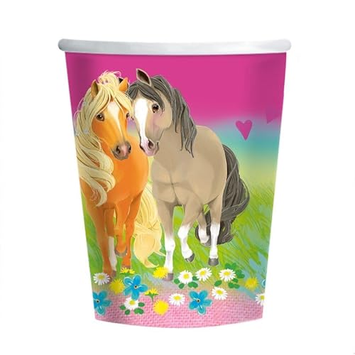 amscan 8 Pretty Pony Becher von amscan