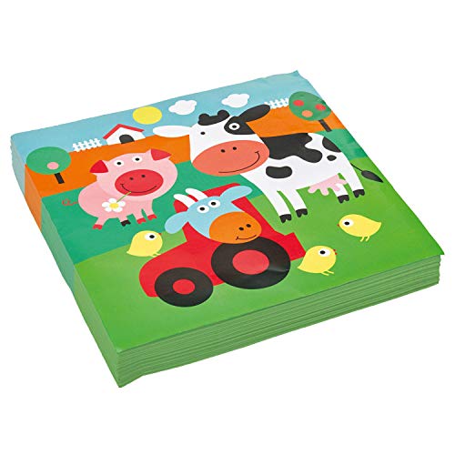 amscan 9900376 20 Servietten Farm Fun, Motiv von amscan