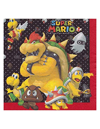 amscan 9901538 Mario Bros Servietten, 20 Stück von amscan