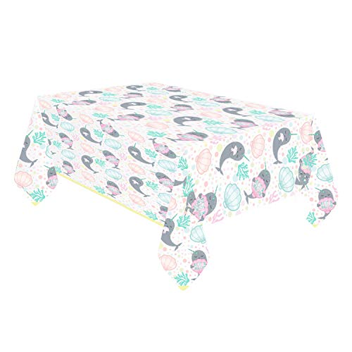 Narwhal Plastic Tablecover 1.8m x 1.2m von amscan