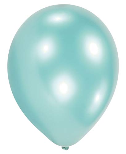 Amscan 9904928 - Latexballons Pearl Caribbean Blue, 25 Stück, 27,5 cm / 11, Luftballon von amscan