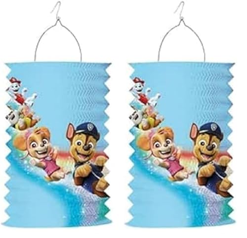 amscan Drop Lantern Paw Patrol Paper 28 cm, Papier, Mehrfarbig, One Size (Packung mit 2) von amscan