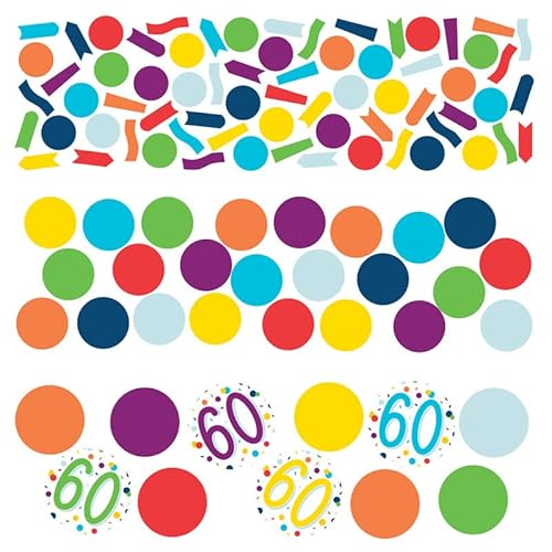 amscan konfetti 60 Confetti Birthday 34 Gramm Papier von amscan