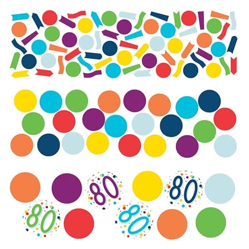 amscan konfetti 80 Confetti Birthday 34 Gramm Papier von amscan