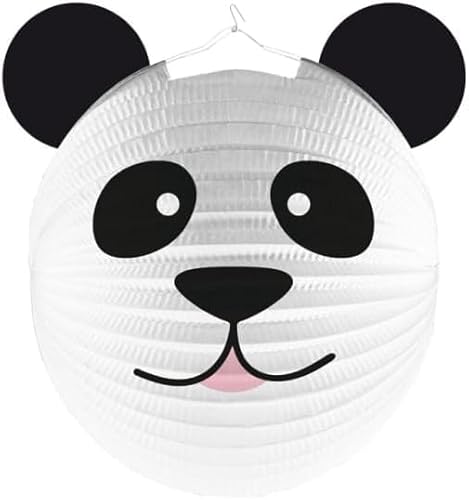 amscan lampionpanda 25 cm Papier schwarz/Weiss von amscan