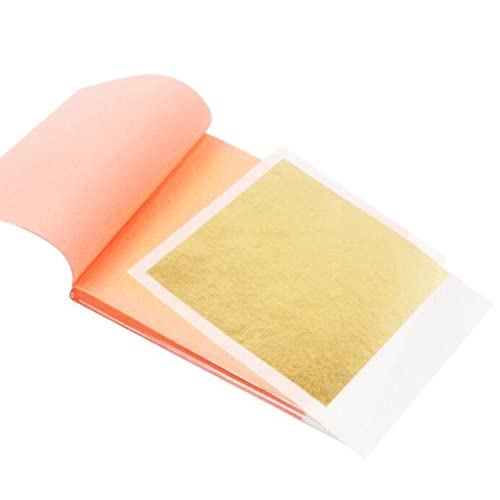 antianzhizhuang 25 Blatt Quadratische Metallfolien Set Blattgold Blattsilber Roségold Nagelkunstzubehör Malerei Bastelpapier von antianzhizhuang