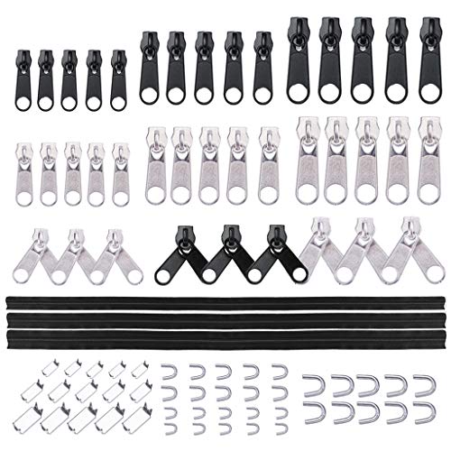 antianzhizhuang 87 Teile/Satz Zipper Reparatur Ersatz Pull Tool Für Kleidung Jacken Geldbörsen Gepäck Rucksäcke Zubehör von antianzhizhuang